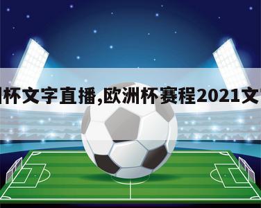 欧洲杯文字直播,欧洲杯赛程2021文字直播